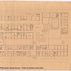 Hospital de Clinicas de Pelotas. Jarbas Karman e Alfred Willer, 1956. 2º pavimento